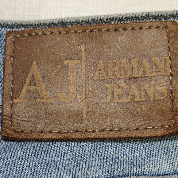 34X30X8 ARMANI LIGHT BLUE DENIM JEANS - Picture 1 of 10